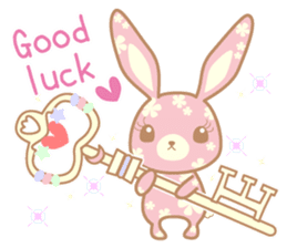 Flower Bunny (English version) sticker #8083625
