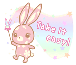 Flower Bunny (English version) sticker #8083626