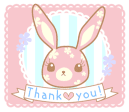 Flower Bunny (English version) sticker #8083627