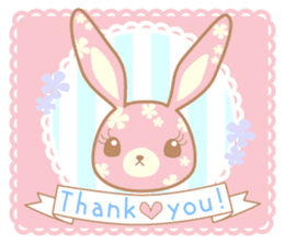 Flower Bunny (English version) sticker #8083627