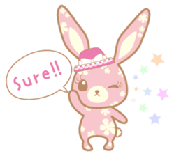 Flower Bunny (English version) sticker #8083628