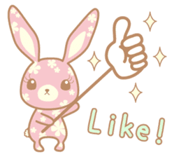 Flower Bunny (English version) sticker #8083629