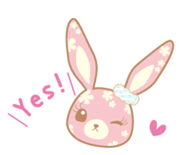 Flower Bunny (English version) sticker #8083632