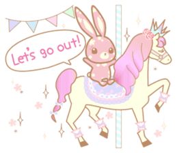 Flower Bunny (English version) sticker #8083633