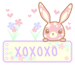 Flower Bunny (English version) sticker #8083634