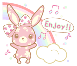 Flower Bunny (English version) sticker #8083635