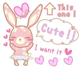 Flower Bunny (English version) sticker #8083637