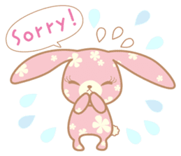 Flower Bunny (English version) sticker #8083638