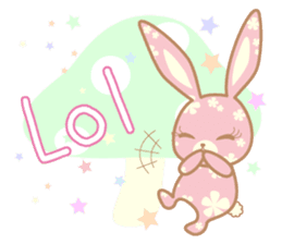 Flower Bunny (English version) sticker #8083639