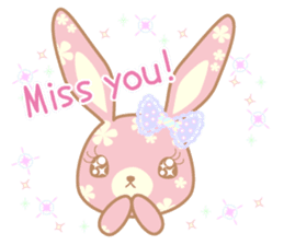 Flower Bunny (English version) sticker #8083640