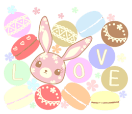 Flower Bunny (English version) sticker #8083641