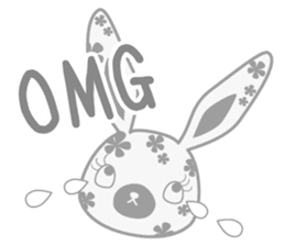Flower Bunny (English version) sticker #8083646