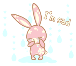 Flower Bunny (English version) sticker #8083648