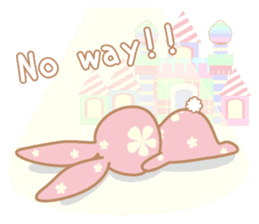 Flower Bunny (English version) sticker #8083649