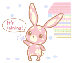 Flower Bunny (English version) sticker #8083651