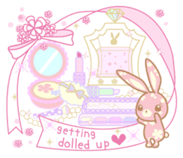 Flower Bunny (English version) sticker #8083652