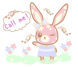 Flower Bunny (English version) sticker #8083654