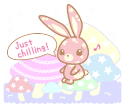 Flower Bunny (English version) sticker #8083655