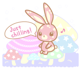 Flower Bunny (English version) sticker #8083655