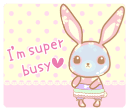 Flower Bunny (English version) sticker #8083656