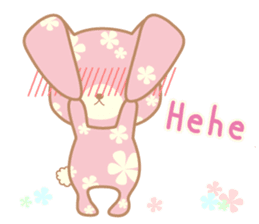 Flower Bunny (English version) sticker #8083658