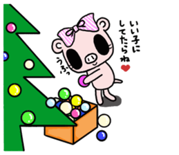 Cute fairy pig2 happy Christmas sticker #8083909