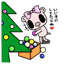 Cute fairy pig2 happy Christmas sticker #8083909