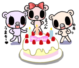 Cute fairy pig2 happy Christmas sticker #8083910