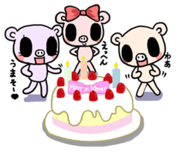 Cute fairy pig2 happy Christmas sticker #8083910