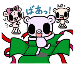 Cute fairy pig2 happy Christmas sticker #8083918