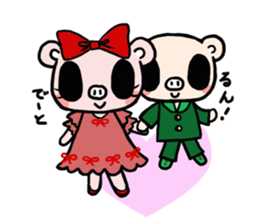 Cute fairy pig2 happy Christmas sticker #8083932