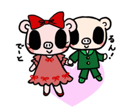 Cute fairy pig2 happy Christmas sticker #8083932