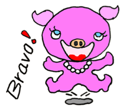 Piggy Pinkboo - ENGLISH sticker #8084793