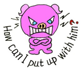 Piggy Pinkboo - ENGLISH sticker #8084794