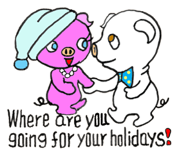 Piggy Pinkboo - ENGLISH sticker #8084795