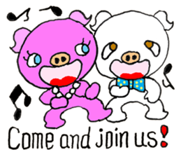 Piggy Pinkboo - ENGLISH sticker #8084796