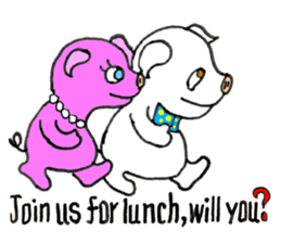 Piggy Pinkboo - ENGLISH sticker #8084797