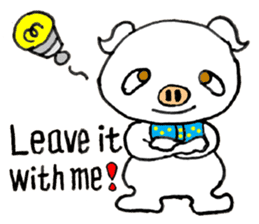 Piggy Pinkboo - ENGLISH sticker #8084807