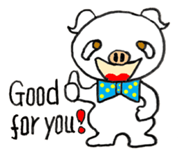 Piggy Pinkboo - ENGLISH sticker #8084814