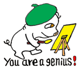 Piggy Pinkboo - ENGLISH sticker #8084816