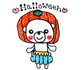 Polar bear red cheeks 2 sticker #8085341