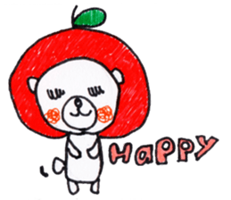 Polar bear red cheeks 2 sticker #8085342