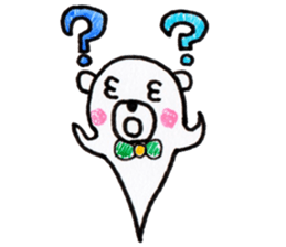 Polar bear red cheeks 2 sticker #8085346