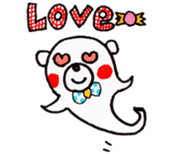 Polar bear red cheeks 2 sticker #8085347