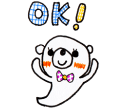 Polar bear red cheeks 2 sticker #8085348