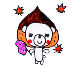 Polar bear red cheeks 2 sticker #8085353