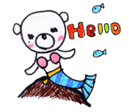 Polar bear red cheeks 2 sticker #8085354