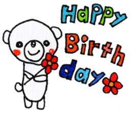 Polar bear red cheeks 2 sticker #8085359