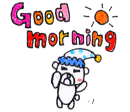 Polar bear red cheeks 2 sticker #8085364