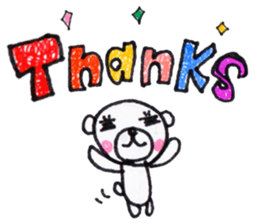 Polar bear red cheeks 2 sticker #8085366